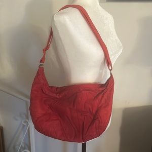 70’s Vintage, never worn red shoulder bag.
